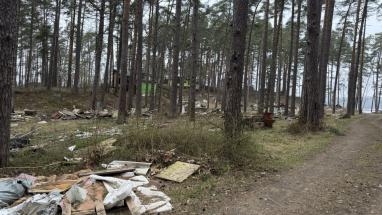Attēls rakstam: "Dāčnieki..." Carnikavā pie Dzirnezera paveras nepatīkami skati