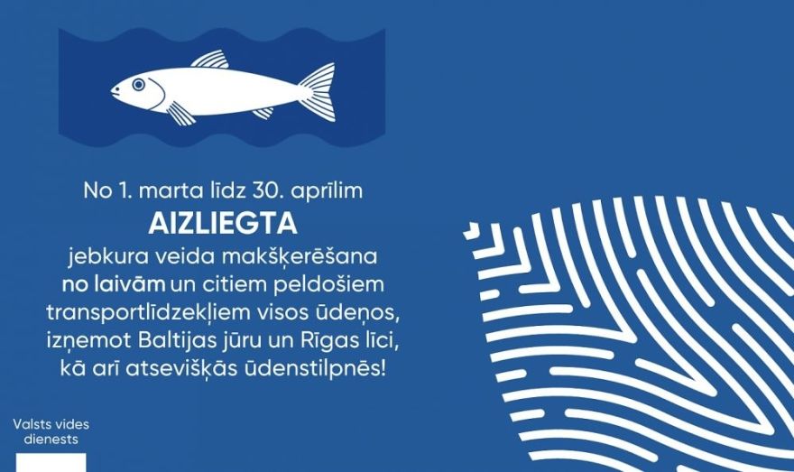 1.martā stājas spēkā divu mēnešu makšķerēšanas liegums no laivām, kanālos un caurtecēs