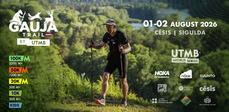 1.VIII Starptautiskais taku skriešanas notikums "Gauja Trail by UTMB" Siguldā