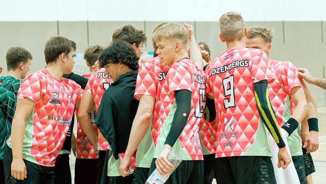 Attēls rakstam: 10.III Latvijas handbola pirmās līgas pusfināla spēle Salaspilī