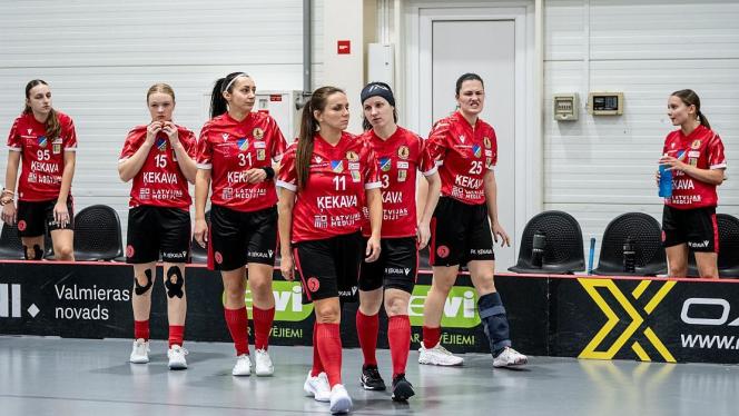 Attēls rakstam: 10.IV Latvijas dāmu florbola virslīgas finālspēle par trešo vietu Ķekavā