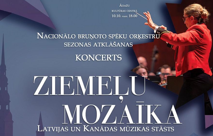 10.X NBS orķestru sezonas atklāšanas koncerts "Ziemeļu mozaīka" Ādažos