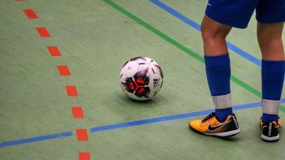 Attēls rakstam: 10.X Telpu futbola virslīgas spēle Salaspilī