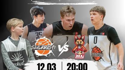 Attēls rakstam: 12.III Reģionālās basketbola līgas astotdaļfināla spēle Saulkrastos