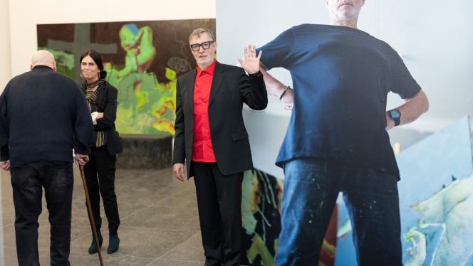 Attēls rakstam: 12.IV Tikšanās ar mākslinieku Jāni Mitrēvicu un kuratori Ingu Šteimani izstādē "Lelle" Jūrmalā