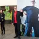 Attēls rakstam: 12.IV Tikšanās ar mākslinieku Jāni Mitrēvicu un kuratori Ingu Šteimani izstādē "Lelle" Jūrmalā