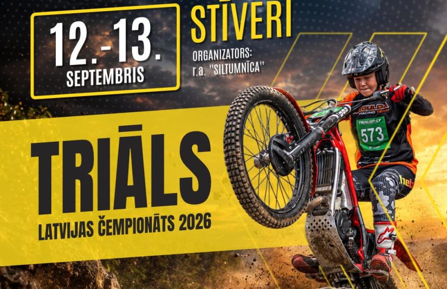 13.IX Latvijas mototriāla čempionāta pēdējais posms Siguldā