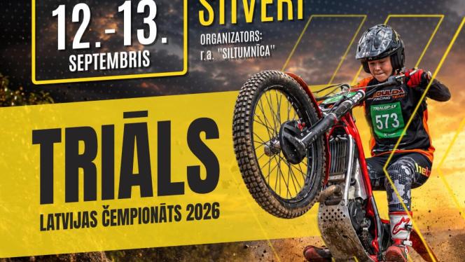 Attēls rakstam: 13.IX Latvijas mototriāla čempionāta pēdējais posms Siguldā