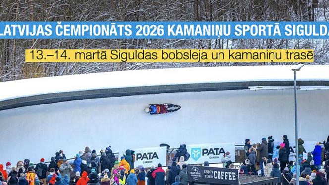 Attēls rakstam: 14.III Latvijas čempionāts kamaniņu sportā un veterānu sacensības Siguldā