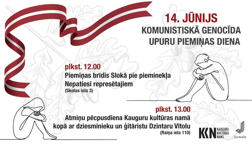14.VI Komunistiskā genocīda upuru piemiņas dienas pasākumi Jūrmalā