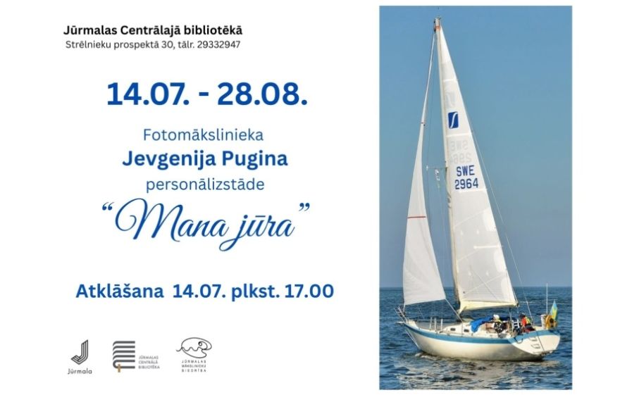 14.VII Fotomākslinieka Jevgenija Pugina personālizstādes “Mana jūra” atklāšana Jūrmalā