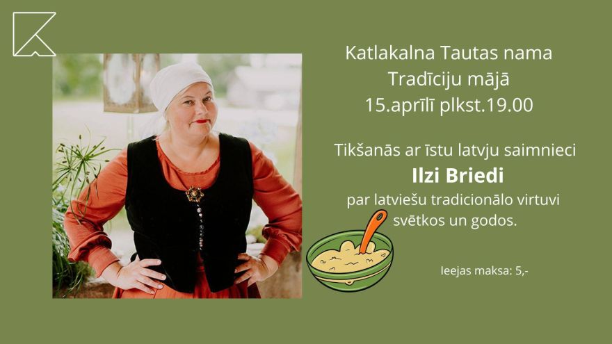 15.IV Tikšanās ar latvju saimnieci Ilzi Briedi Katlakalnā