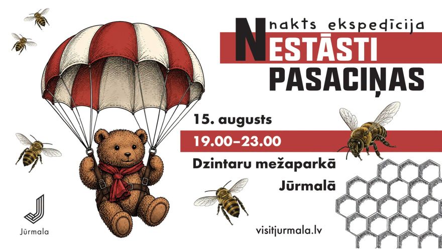 15.VIII Nakts piedzīvojums bērniem "Nestāsti pasaciņas" Dzintaros