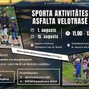 Attēls rakstam: 15.VIII Sporta aktivitātēs asfalta velotrasē Baložos
