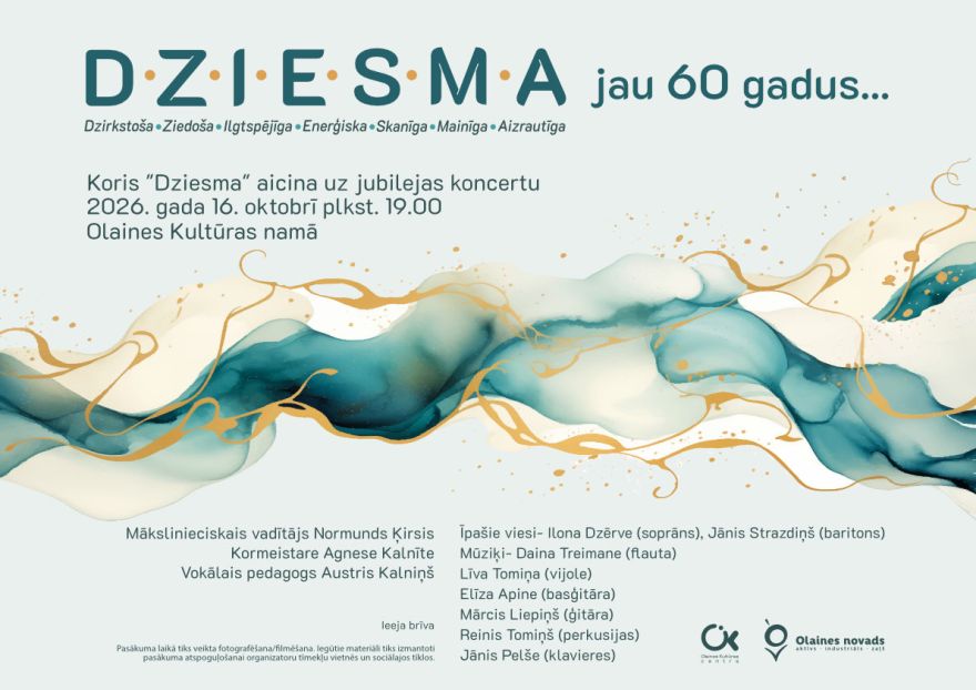 16.X Jauktā kora "Dziesma" 60 gadu jubilejas koncerts Olainē