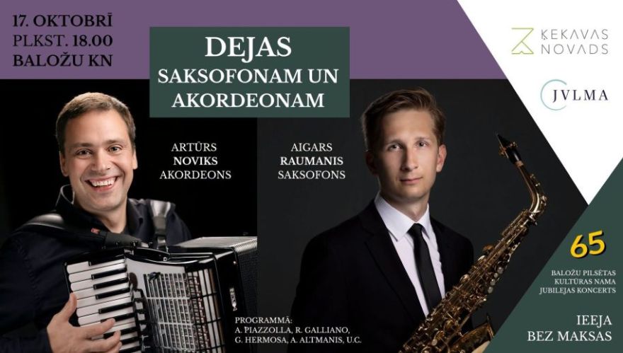 17.X Koncertprogramma "Dejas saksofonam un akordeonam" Baložos