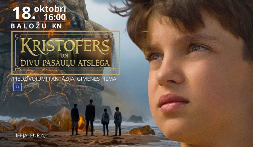 18.X Ģimenes spēlfilma "Kristofers un divu pasauļu atslēga" Baložos