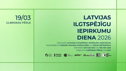 Attēls rakstam: 19.III Pasākums "Ilgtspējīgu iepirkumu diena 2026" Ulbrokā