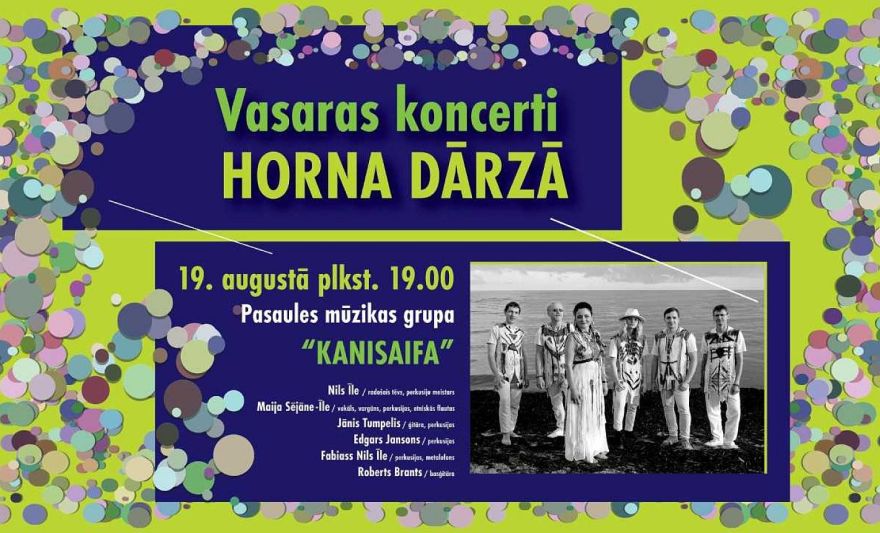 19.VIII Pasaules mūzikas grupas "Kanisaifa" koncerts Jūrmalā
