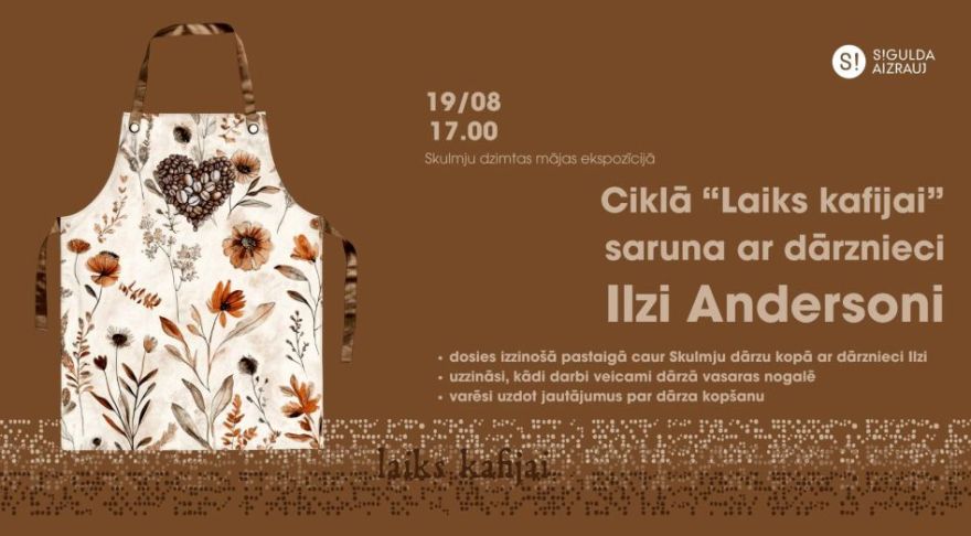 19.VIII Saruna ar dārznieci Ilzi Andersoni Mālpilī