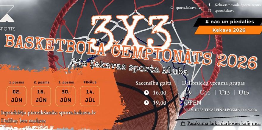 2.VI Ķekavas novada 3x3 basketbola čempionāta pirmais posms Ķekavā