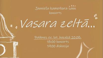 Attēls rakstam: 20.VIII Jauniešu kamerkora "sann" koncerts "Vasaras zeltā" Baldonē