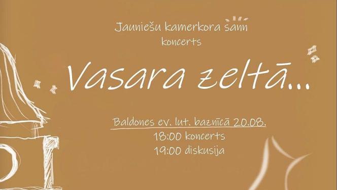 Attēls rakstam: 20.VIII Jauniešu kamerkora "sann" koncerts "Vasaras zeltā" Baldonē