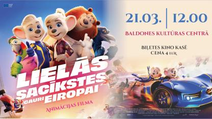 Attēls rakstam: 21.III Animācijas filma "Lielās sacīkstes cauri Eiropai" Baldonē