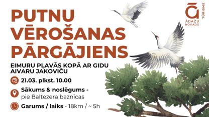 Attēls rakstam: 21.III Putnu vērošanas pārgājiens Ādažu novadā