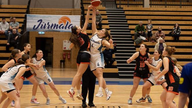 Attēls rakstam: 21.X Latvijas Sieviešu basketbola līgas otrās divīzijas spēle Kauguros