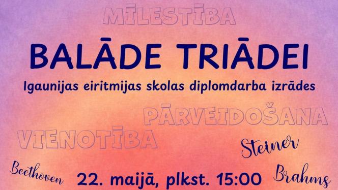 Attēls rakstam: 22.V Eiritmijas koncerts "Balāde Triādei" Jaunmārupē