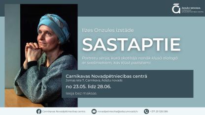 Attēls rakstam: 23.V Izstādes "Sastaptie" atklāšana un tikšanās ar autori Ilzi Onzuli Carnikavā