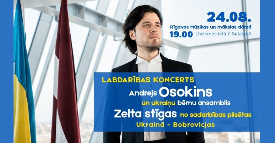 24.VIII Labdarības koncerts Ukrainas pilsētas atbalstam Salaspilī