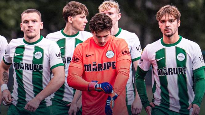 Attēls rakstam: 24.X Latvijas futbola pirmās līgas spēle Jaunmārupē
