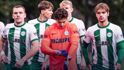 Attēls rakstam: 24.X Latvijas futbola pirmās līgas spēle Jaunmārupē
