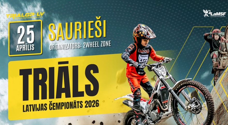 25.IV Latvijas triāla čempionāta pirmais posms Sauriešos