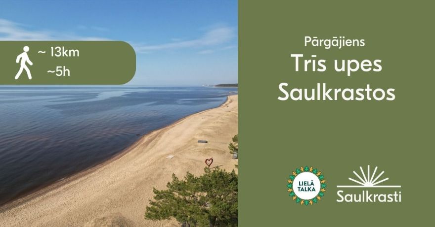 25.IV Pārgājiens "Trīs upes Saulkrastos"