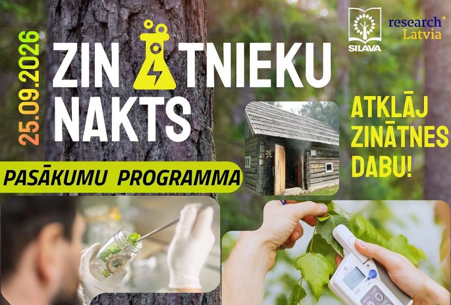 25.IX Pasākums "Zinātnieku nakts 2026" Salaspilī
