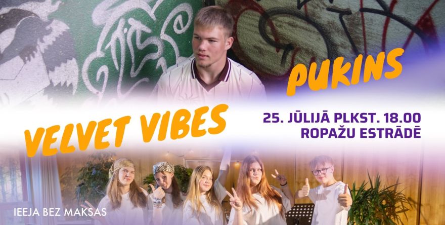 25.VII Repera Pukina un grupas "Velvet Vibes" koncerts Ropažos