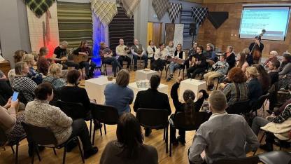Attēls rakstam: 26.X Šķībdziedāšanās vakars Lēdurgā
