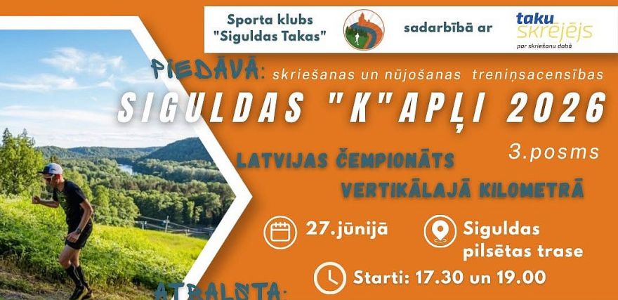 27.VI Latvijas čempionāts vertikālajā kilometrā Siguldā