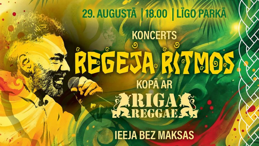 29.VIII Koncerts regeja ritmos kopā ar "Riga Reggae" Līgo parkā
