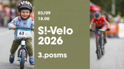Attēls rakstam: 3.IX Riteņbraukšanas sacensības bērniem un pieaugušajiem "S!-Velo 2026" Siguldā
