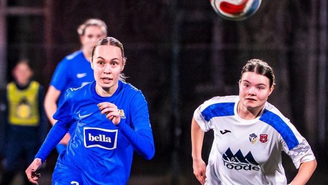 Attēls rakstam: 31.X Sieviešu futbola līgas spēle Olainē