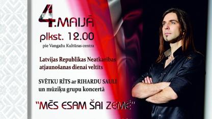 Attēls rakstam: 4.V Riharda Saules un mūziķu grupas svētku koncerts "Mēs esam šai zemē" Vangažos