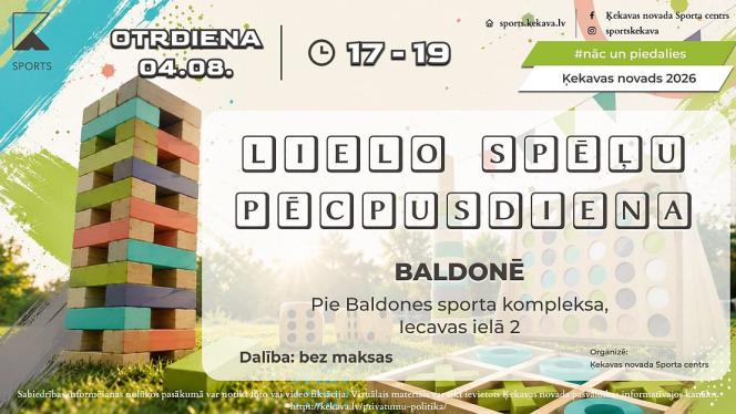Attēls rakstam: 4.VIII Lielo spēļu pēcpusdiena Baldonē