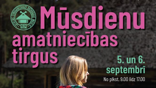Attēls rakstam: 5.-6.IX Mūsdienu amatniecības tirgus Brīvdabas muzejā