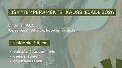 Attēls rakstam: 6.VI Jātnieku sporta sacensības "JSK "Temperaments" kauss iejādē un paraiejādē" Vīkuļos
