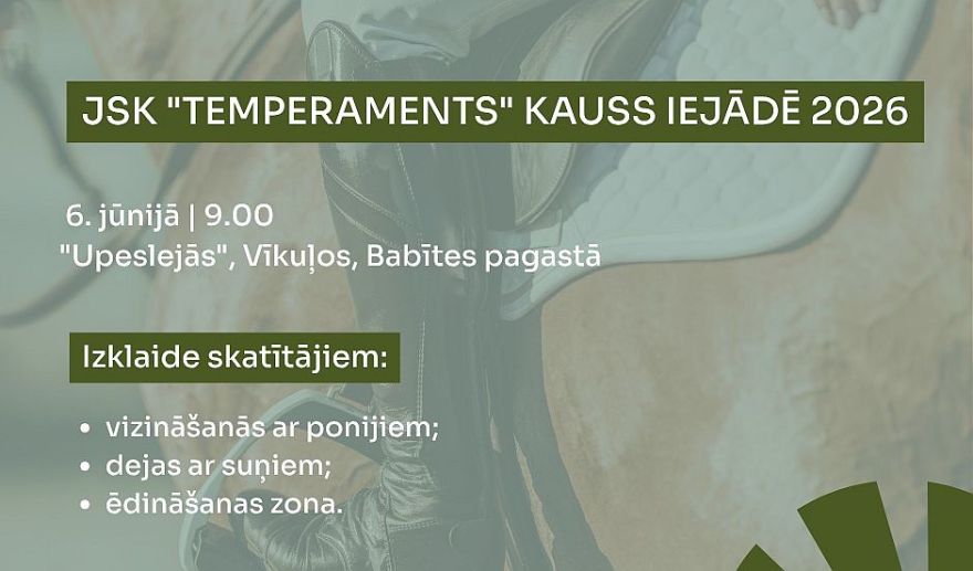 6.VI Jātnieku sporta sacensības "JSK "Temperaments" kauss iejādē un paraiejādē" Vīkuļos