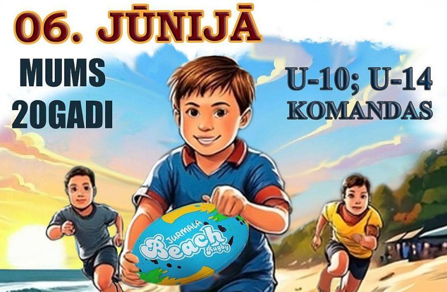6.VI Jūrmalas atklātais pludmales regbija čempionāts jauniešiem Majoros